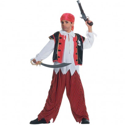 Roter Korsar Piratenkostüm für Jungen