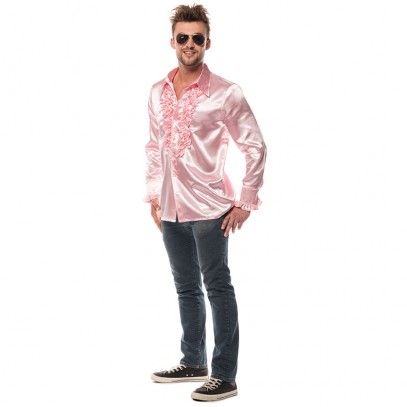 Rüschenhemd Deluxe rosa 1