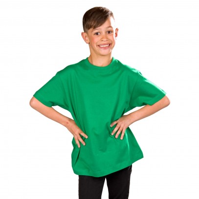 Rundhals T-Shirt grün für Kinder