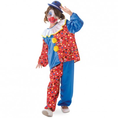 Süßes Pünktchen Clowns Kostüm für Kinder