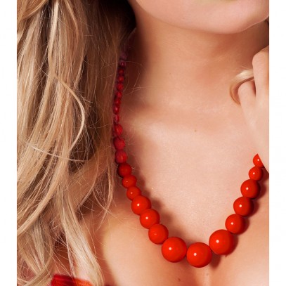 Sabines Perlenkette Rot