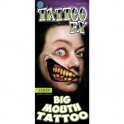 Riesenmund Tattoo Scary Face