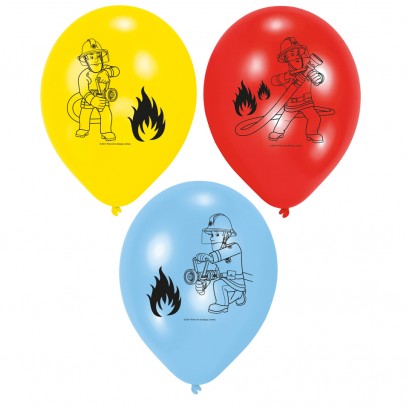 Feuerwehrman Sam Ballons 6Stck