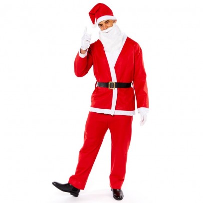 Santa Weihnachtsmann Kostüm 5-teilig