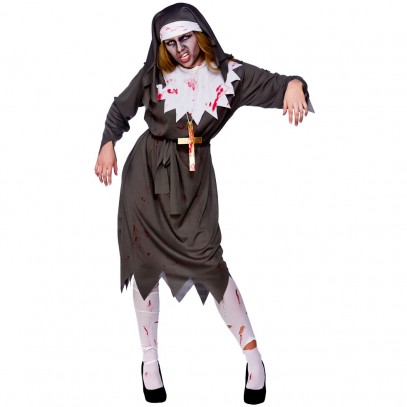 Satanische Nonne Zombie Kostüm