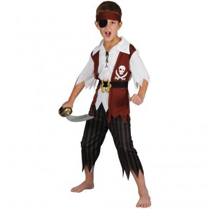 Schiffbrüchiger Pirat Kinderkostüm