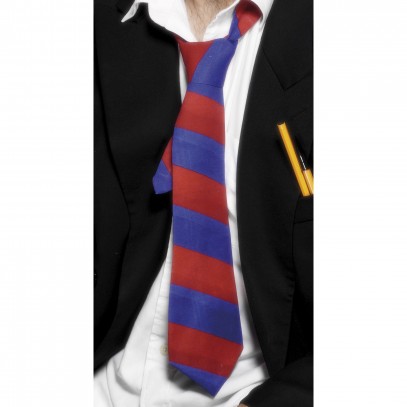 Schuljungen Krawatte rot-blau
