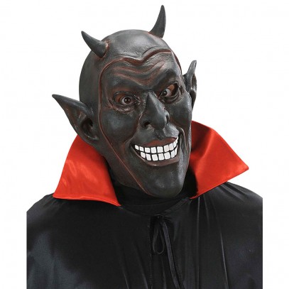 Schwarze lachende Teufel Maske