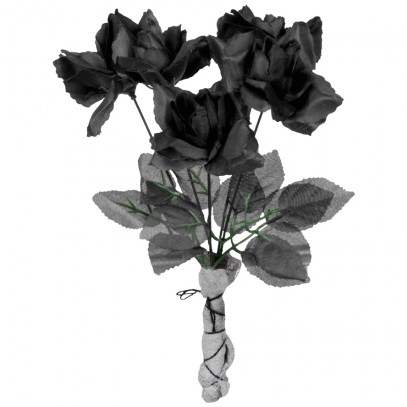 Schwarze Rosen Blumenstrauß