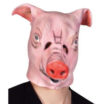Schwein Latex Maske