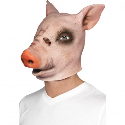 Schweine Maske aus Latex