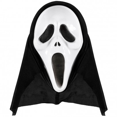 Screaming Ghost Maske mit Kapuze 1