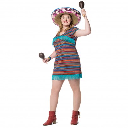 Senorita Cortez Mexiko Plus-Size Kostüm