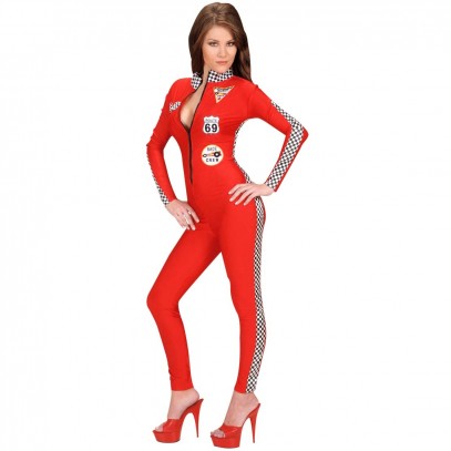 Sexy Rennfahrerin Kostüm