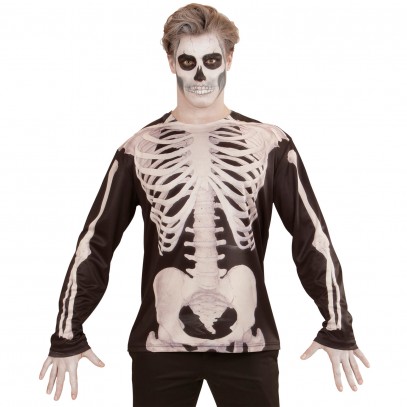 Skelett Shirt für Herren fotorealistisch