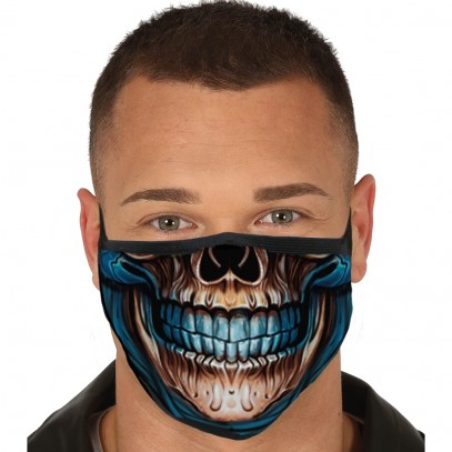 Nase-Mund-Maske Horror Skelett