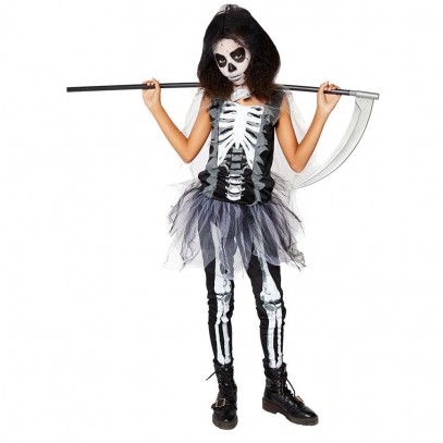 Scary Skelett Girl Mädchenkostüm