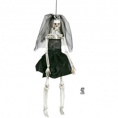 Skelett Braut Hängedeko 42cm
