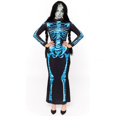 Blunita Skelett Kostüm für Damen
