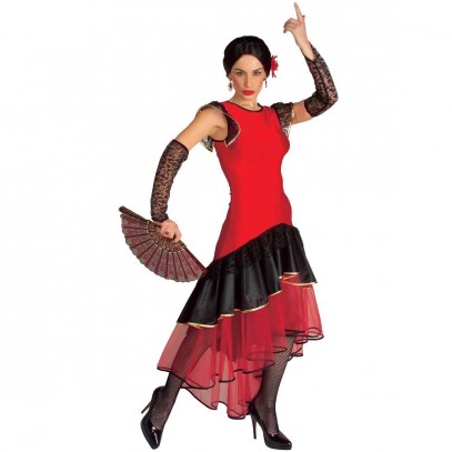 Spanierin Flamenco Tänzerin Kostüm