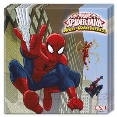 Spiderman Servietten 33x33cm