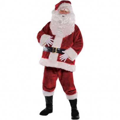 Weihnachtsmann Kostüm Deluxe 7-teilig