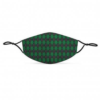 Mund-Nasen-Maske Zauberschule grün