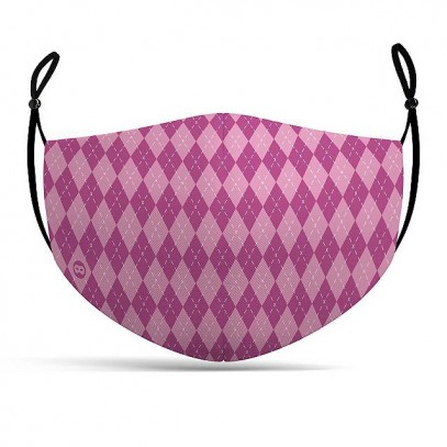 Mund-Nasen-Maske Zauberschule in rosa