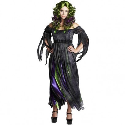 Morgana Sumpf-Hexe Damenkostüm