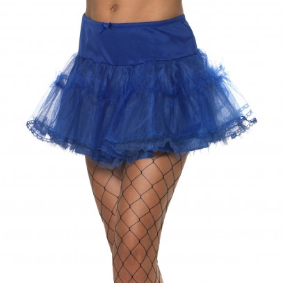 Tüll-Petticoat für Damen blau
