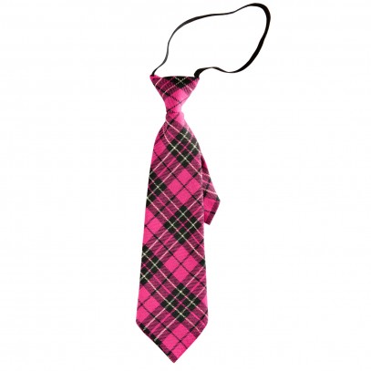 Tartan Krawatte rosa