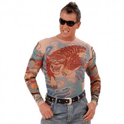 Tattoo Shirt Tiger Drachen 1