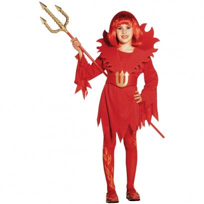 Red Devil Teufel Kostüm für Mädchen