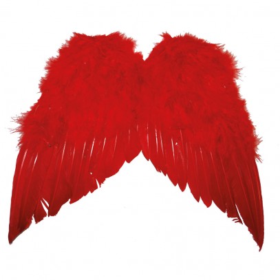 Teuflische rote Flügel 30x36cm