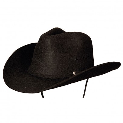Texas Cowboyhut Deluxe schwarz