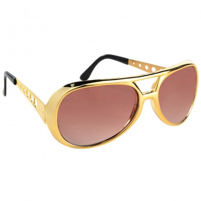 The King of Rock Brille gold