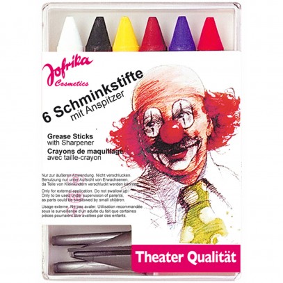 Theater Schmink Stifte mit Anspitzer