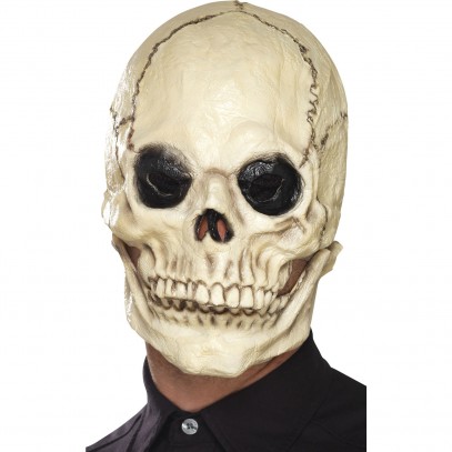Totenkopf Maske mit beweglichem Kiefer