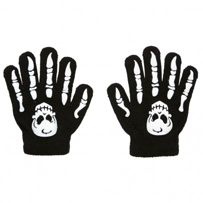 Totenschädel Skelett Handschuhe für Kinder 1