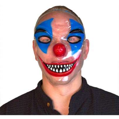 Transparente Horror Clown Maske