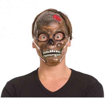 Transparente Totenkopf Maske