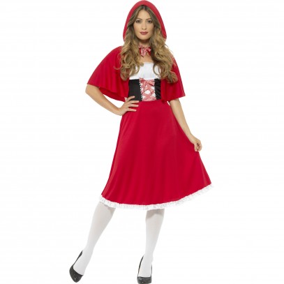 Traumhaftes Rotkäppchen Kostüm für Damen