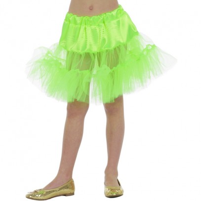 Tütü Petticoat neon-grün für Kinder 