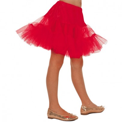 Tütü Petticoat rot für Kinder