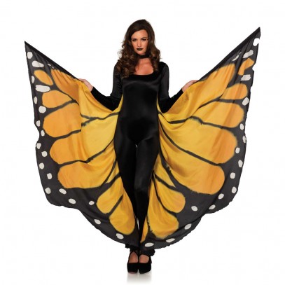 Riesen Schmetterlingsflügel orange Deluxe