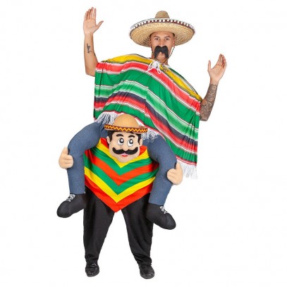 Lustiger Mexikaner Huckepack Kostüm
