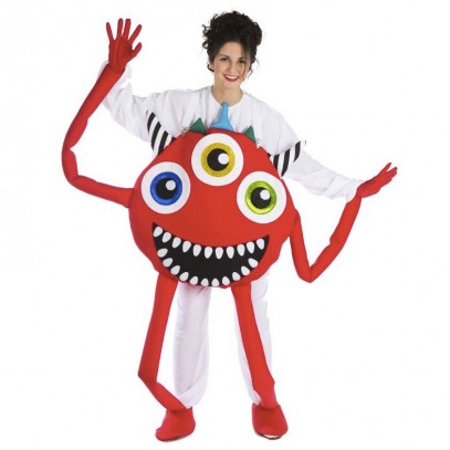 Funny Mega Monster Kostüm rot