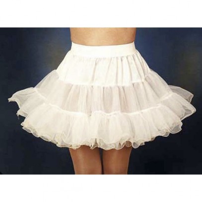 Petticoat mit Drahtkante weiß für Kinder