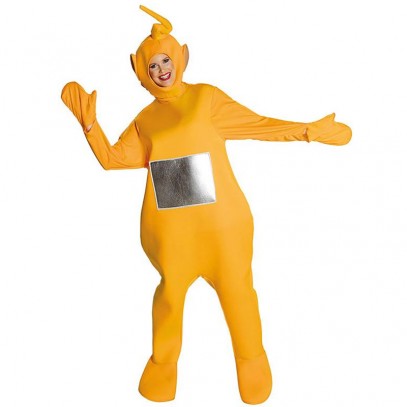 Laa Laa Teletubbie Kostüm für Erwachsene