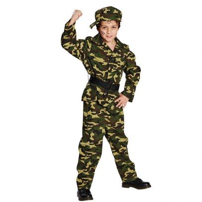 Army Soldat Camouflage Kinderkostüm